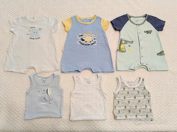 Set 3 body e 3 pagliaccetti 68 cm Ysabel Mora 