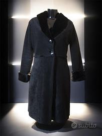 Cappotto Denny Rose in Eco-Montone Nero