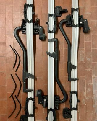 Thule 591 ProRide Portabici per Auto, Set di 2 + 1