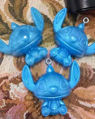 Stitch portachiavi in resina