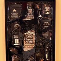 Bottiglia Rotta Jack Daniels Quadro Decorativo 3D