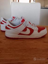 Scarpe Nike Dunk Low rosse-bianche 42,5
