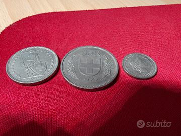 Lotto Monete Svizzere Vintage