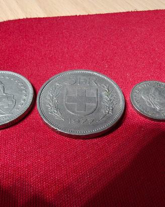 Lotto Monete Svizzere Vintage