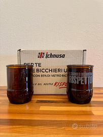 Set 2 bicchieri Ichnusa - Nuovi con scatola