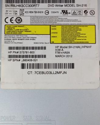 HP SH-216 CD DVD lettore dvd