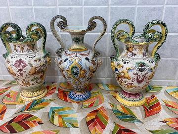 Lotto n.3 vasi arte fiorentina primi 900