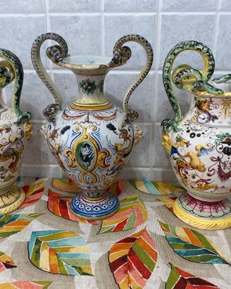 Lotto n.3 vasi arte fiorentina primi 900