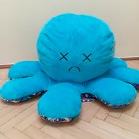peluche polpo reversibile