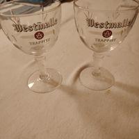 2 bicchieri westmalle trappist 