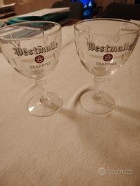 2 bicchieri westmalle trappist 
