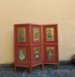 Antico Paravento/separè sardo del XIX°secolo

