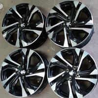 4 cerchi lega peugeot 208 17 lt000711