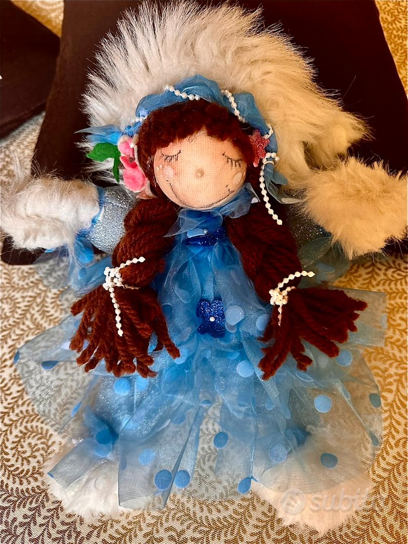 Fatine Bamboline Con Tulle Fai Da Te Bambolina Fatina Azzurra