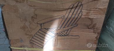 sdraio in legno mai usata