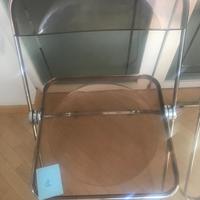 8 sedie trasparenti pieghevoli Castelli Plia