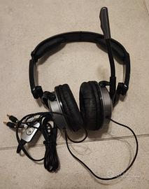 Cuffia pieghevole Hp con filo e microfono 