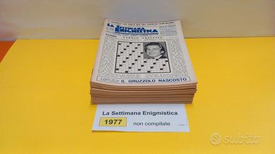 LA SETTIMANA ENIGMISTICA, anno 1977, NON compilati
