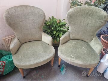 Coppia poltroncine basse