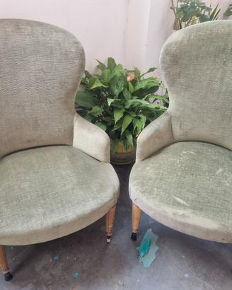 Coppia poltroncine basse