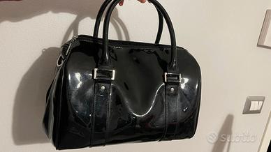 bauletto armani jeans vernice nera