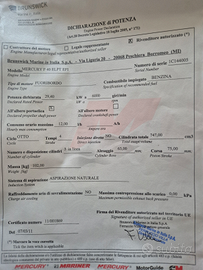 Motore Mercury F40 ELPT EFI