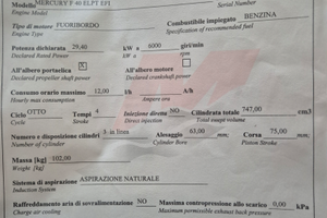 Motore Mercury F40 ELPT EFI