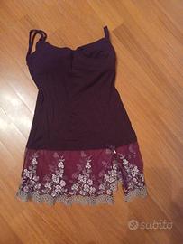 sottoveste /canotta bordeau