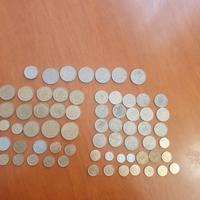 Pesetas spagnole 74 monete e banconota da 100