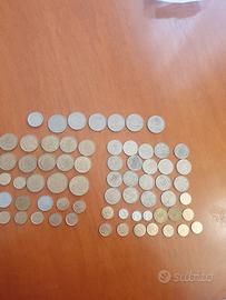 Pesetas spagnole 74 monete e banconota da 100