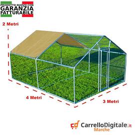 Recinto per Polli 3x4 m x h 2 m – 12 mq – beige