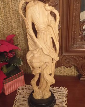 Deliziosa coppia di statue giapponesi,