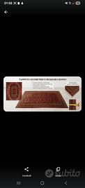  tappeto Bukhara rosso vintage 200×140 cm –