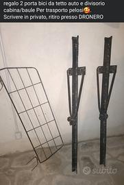 porta bici e rete baule/cabina
