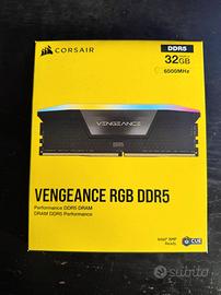 RAM DDR5 Corsair Vengeance RGB 32GB 6000C30 RGB
