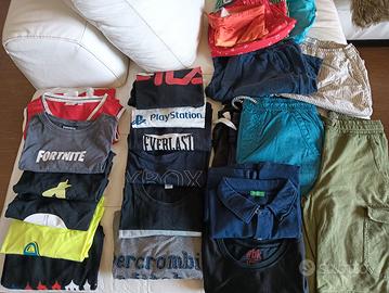 lotto abbigliamento bimbo 10-12 anni