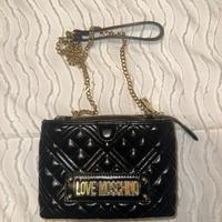 Borsa Moschino Nera Oro