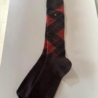 Calze Burlington argyle marrone: usate ottime