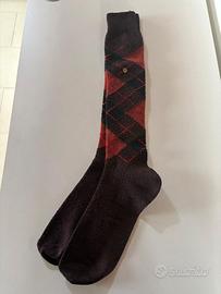 Calze Burlington argyle marrone: usate ottime