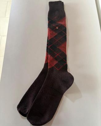 Calze Burlington argyle marrone: usate ottime