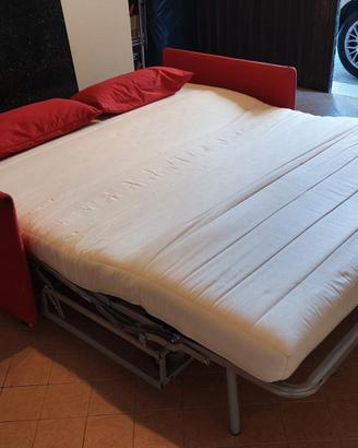 Divano Letto Matrimoniale a Ribalta con 2 cuscini 