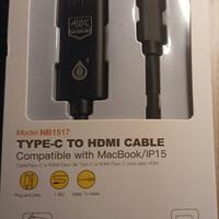 Cavo HDMI TipoC K4 Alta definizione 