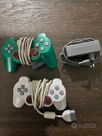 2 Joystick PS1 + alimentatore originale PS1