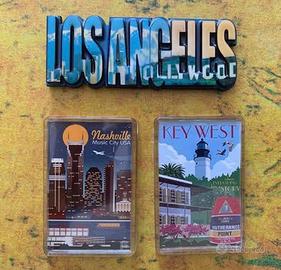 SET N. 3 SOUVENIR CALAMITE CITTÀ STATI UNITI 🇺🇸