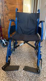 sedia a rotelle usata con pedane 