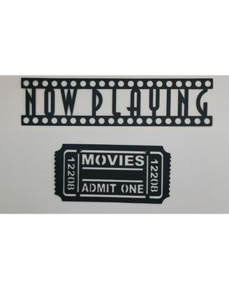 Insegne Cinema Vintage in Metallo “NOW PLAYING”