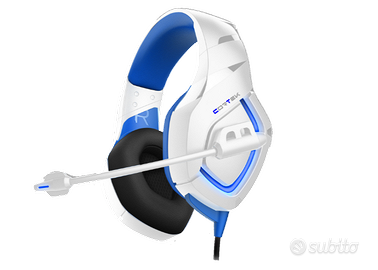 Cuffie gaming nere 3.5mm jack+2xadapter+USB Frozen