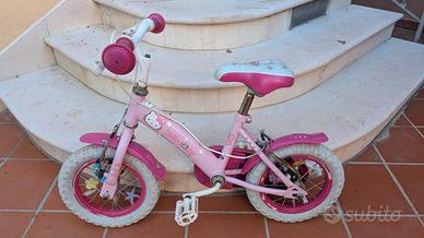 bicicletta bimba Hello Kitty 12" con rotelle 