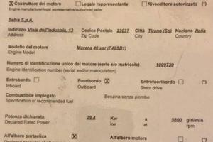 Motore selva 2021 40 cavalli