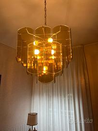 Lampadario in vetro 9 luci